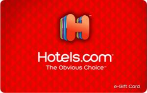 Earn free Hotels.com gift card